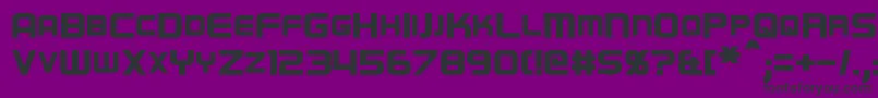 フォントRegenBold – 紫の背景に黒い文字