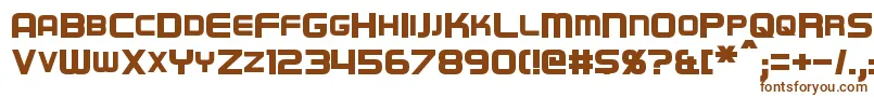 Шрифт RegenBold – коричневые шрифты на белом фоне