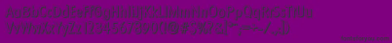FloridashadowRegular Font – Black Fonts on Purple Background