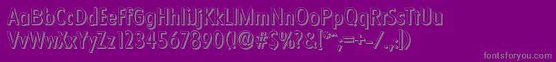 Police FloridashadowRegular – polices grises sur fond violet