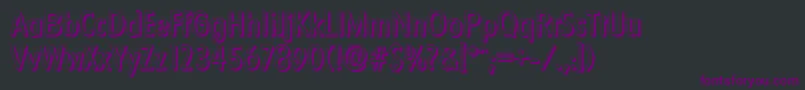 FloridashadowRegular Font – Purple Fonts on Black Background