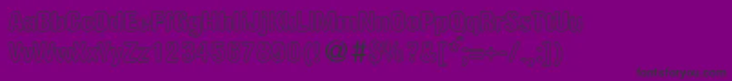 AkzentroundedoutcondBoldDb Font – Black Fonts on Purple Background