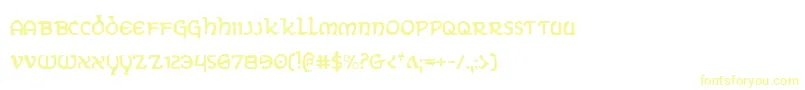 Fonte ErinGoBraghCondensed – fontes amarelas