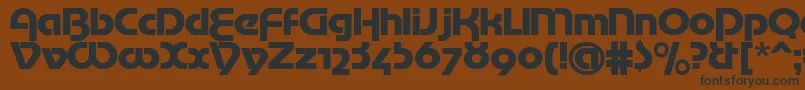 Mottertekturac Font – Black Fonts on Brown Background