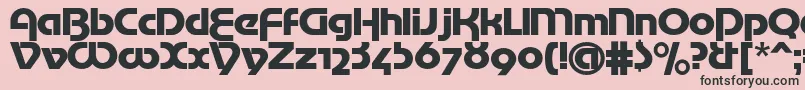 Mottertekturac Font – Black Fonts on Pink Background