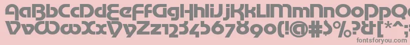 Mottertekturac Font – Gray Fonts on Pink Background