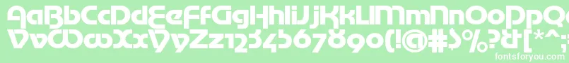 Mottertekturac Font – White Fonts on Green Background