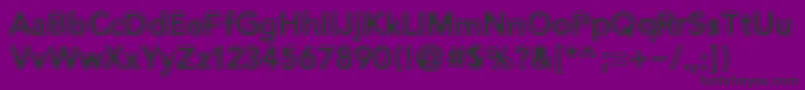Distrov Font – Black Fonts on Purple Background