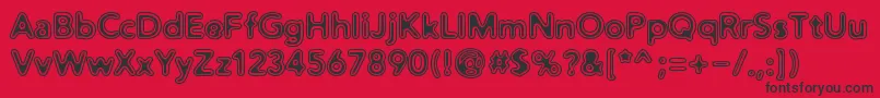 Distrov Font – Black Fonts on Red Background