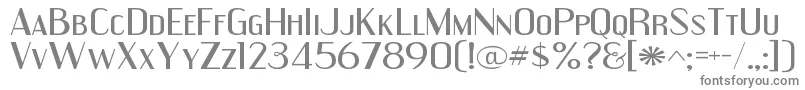 EngebrechtreexpRegular Font – Gray Fonts on White Background