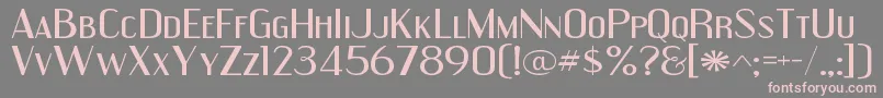 EngebrechtreexpRegular Font – Pink Fonts on Gray Background