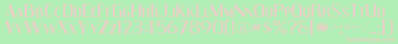 Lisätietoja EngebrechtreexpRegular-fontista EngebrechtreexpRegular-fontti – vaaleanpunaiset fontit vihreällä taustalla