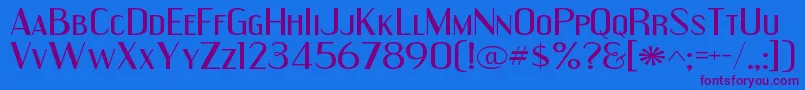More about EngebrechtreexpRegular Font EngebrechtreexpRegular Font – Purple Fonts on Blue Background