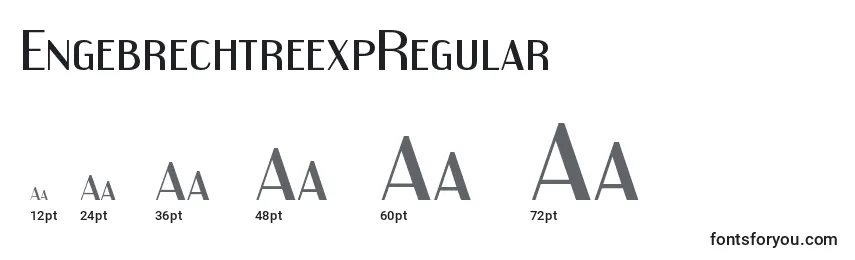 Размеры шрифта EngebrechtreexpRegular