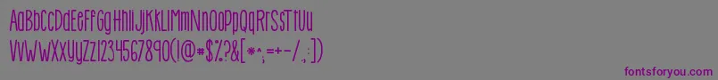 Kghowmanytimes Font – Purple Fonts on Gray Background