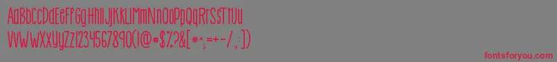 Kghowmanytimes Font – Red Fonts on Gray Background