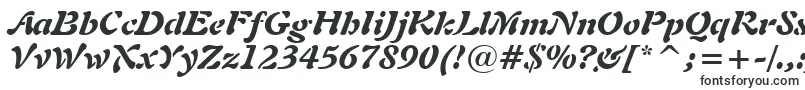Freeform721BlackItalicBt-fontti – brändifontit