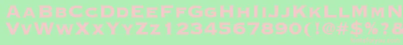 Cooperplanck8Heavysh Font – Pink Fonts on Green Background