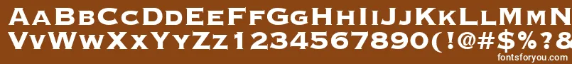 Cooperplanck8Heavysh Font – White Fonts on Brown Background