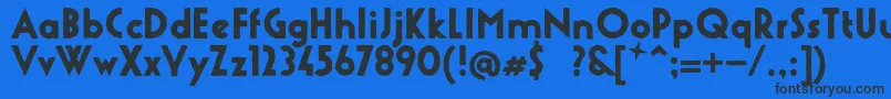 UrbanStone Font – Black Fonts on Blue Background