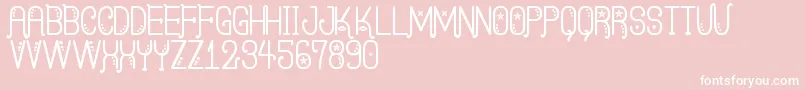 KasquiwaneSt Font – White Fonts on Pink Background