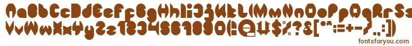 DragonFlyFilled Font – Brown Fonts on White Background