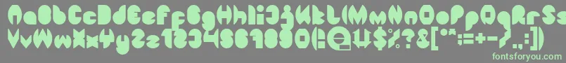 Więcej informacji o czcionce DragonFlyFilled Czcionka DragonFlyFilled – zielone czcionki na szarym tle
