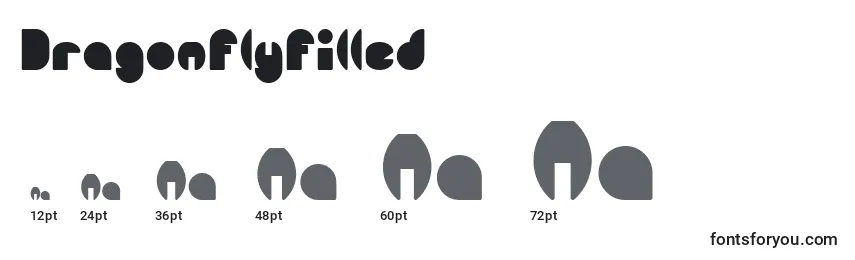 DragonFlyFilled Font Sizes