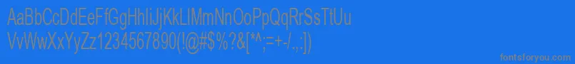 ArialCyr60 Font – Gray Fonts on Blue Background