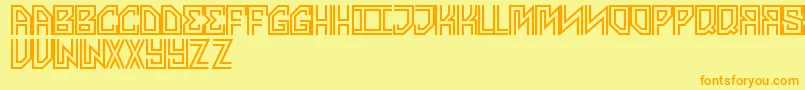 Шрифт AvengeMe – оранжевые шрифты на жёлтом фоне