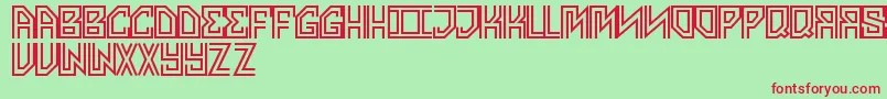AvengeMe Font – Red Fonts on Green Background