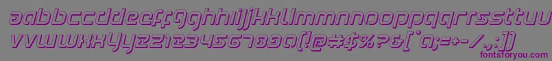 Youngerblood3Dital Font – Purple Fonts on Gray Background