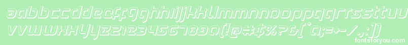 Youngerblood3Dital Font – White Fonts on Green Background