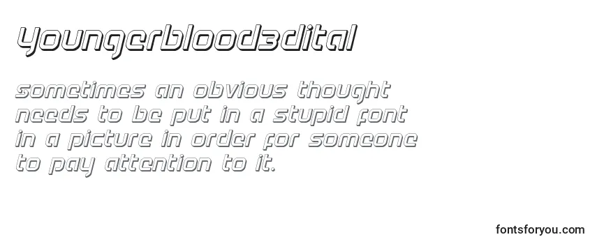 Youngerblood3Dital Font