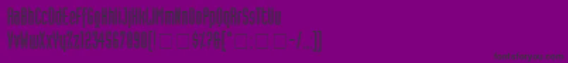 フォントAssemblyOutlineSsiAlternate – 紫の背景に黒い文字
