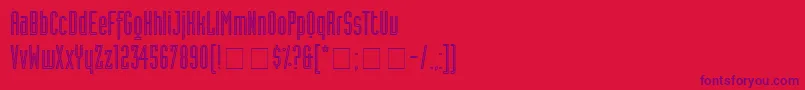 AssemblyOutlineSsiAlternate-Schriftart – Violette Schriften auf rotem Hintergrund