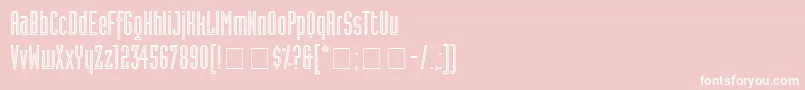 AssemblyOutlineSsiAlternate Font – White Fonts on Pink Background