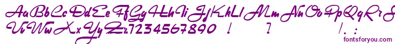 HeavyRock-Schriftart – Violette Schriften