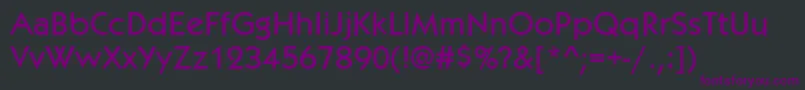 Шрифт KabobRegular – фиолетовые шрифты на чёрном фоне