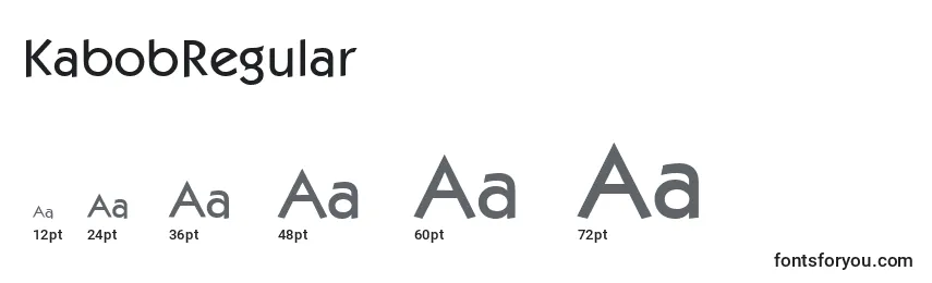 Größen der Schriftart KabobRegular