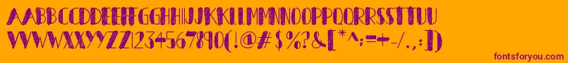 HeronsNest Font – Purple Fonts on Orange Background