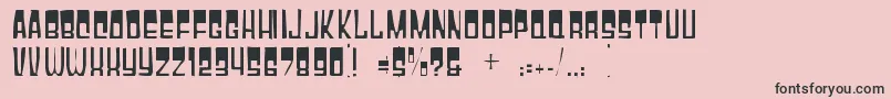 Gyparodygaunt-fontti – mustat fontit vaaleanpunaisella taustalla