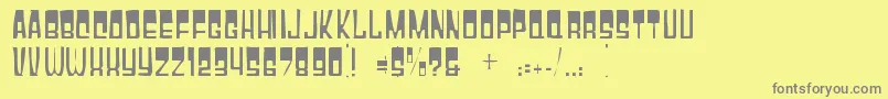 Gyparodygaunt Font – Gray Fonts on Yellow Background