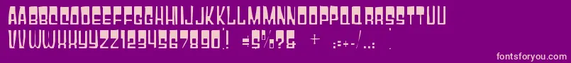 Gyparodygaunt Font – Pink Fonts on Purple Background