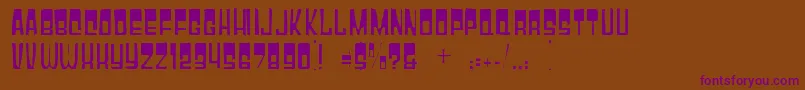 Gyparodygaunt Font – Purple Fonts on Brown Background