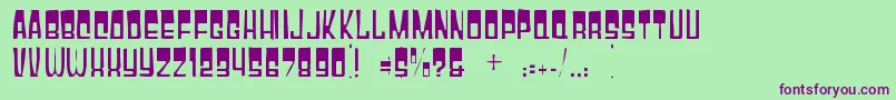 Gyparodygaunt Font – Purple Fonts on Green Background