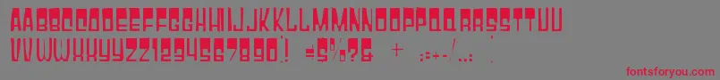 Gyparodygaunt Font – Red Fonts on Gray Background