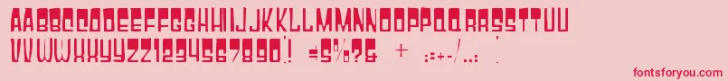 Шрифт Gyparodygaunt – красные шрифты на розовом фоне