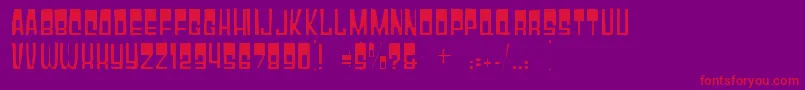 Gyparodygaunt Font – Red Fonts on Purple Background