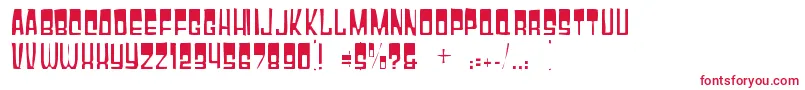 フォントGyparodygaunt – 赤い文字